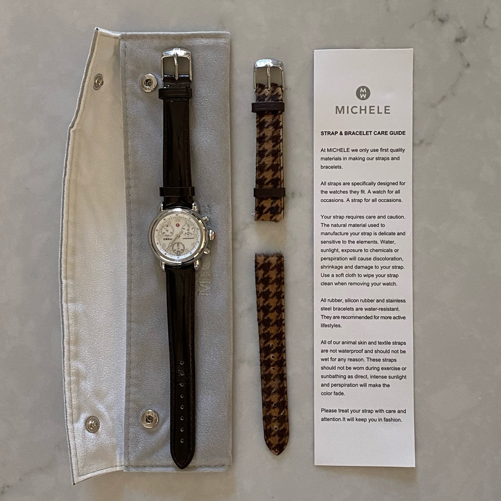 Michele Chronograph CSX 33 Watch - NWOT